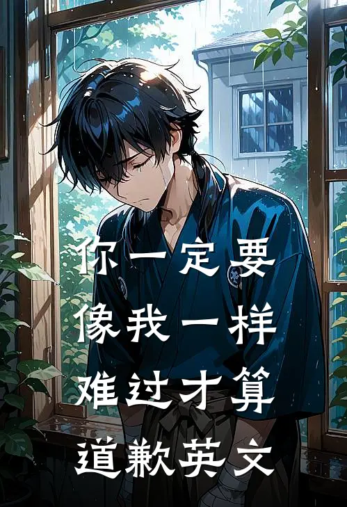 你一定要像我一样难过才算道歉英文